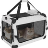Large Cat Carrier for 2 Cats Soft Sided Travel Crate Up to 55lbs