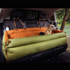 Luxury Faux Leather Pet Travel Bed with Safety Belt Cat Booster Seat Convertible Car Booster Bed for Small Medium Dog Cat Outing