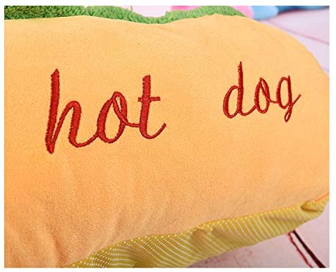 Hot Dog Shaped Pet Bed Soft Cozy Funny Dog Cushion