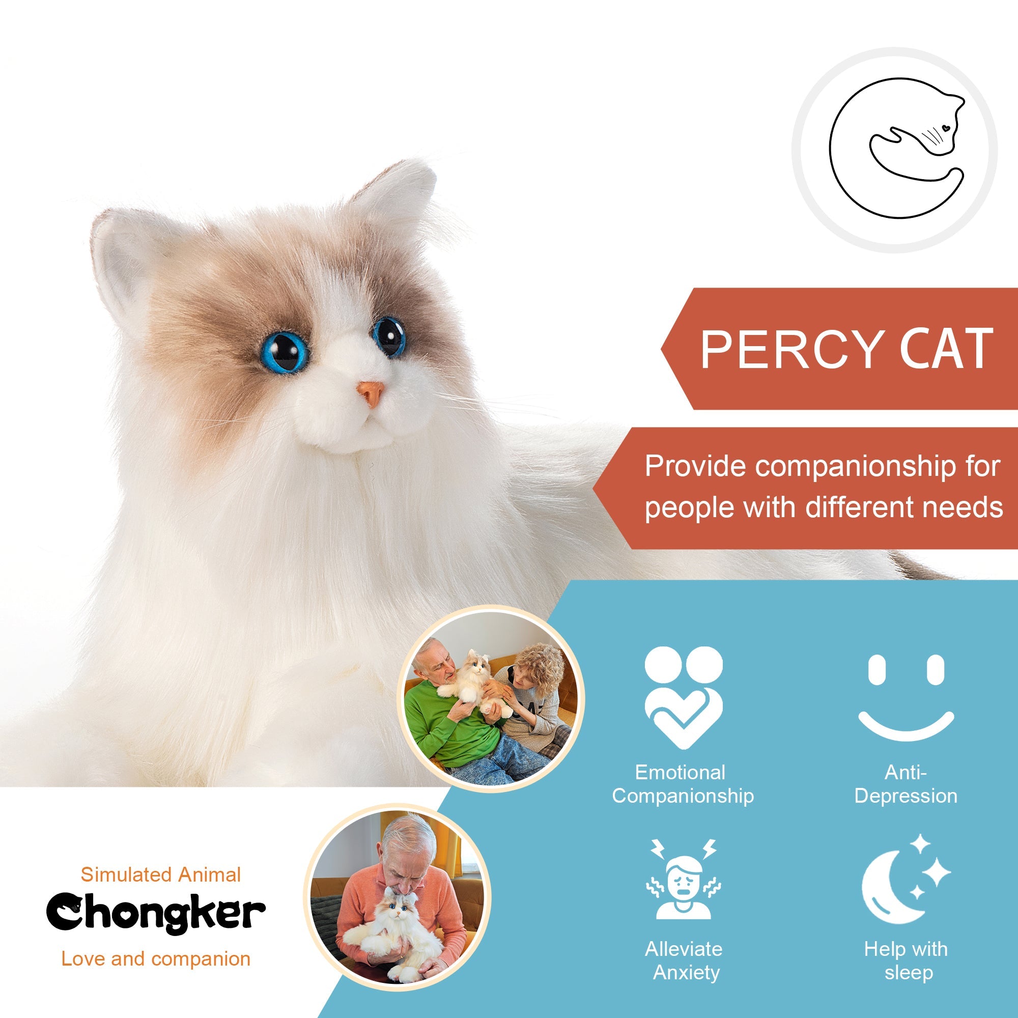 Percy Essential – Lifelike Interactive Robot Cat