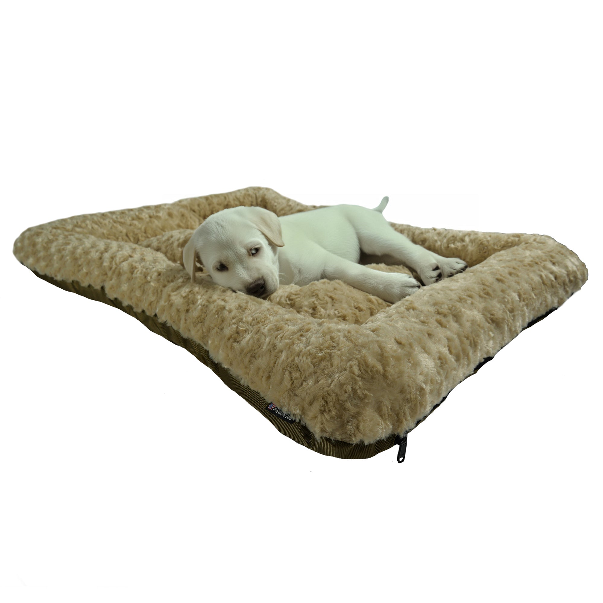 Furvana Cloud Rectangle Bolstered Dog Bed Soft Cozy Cushion