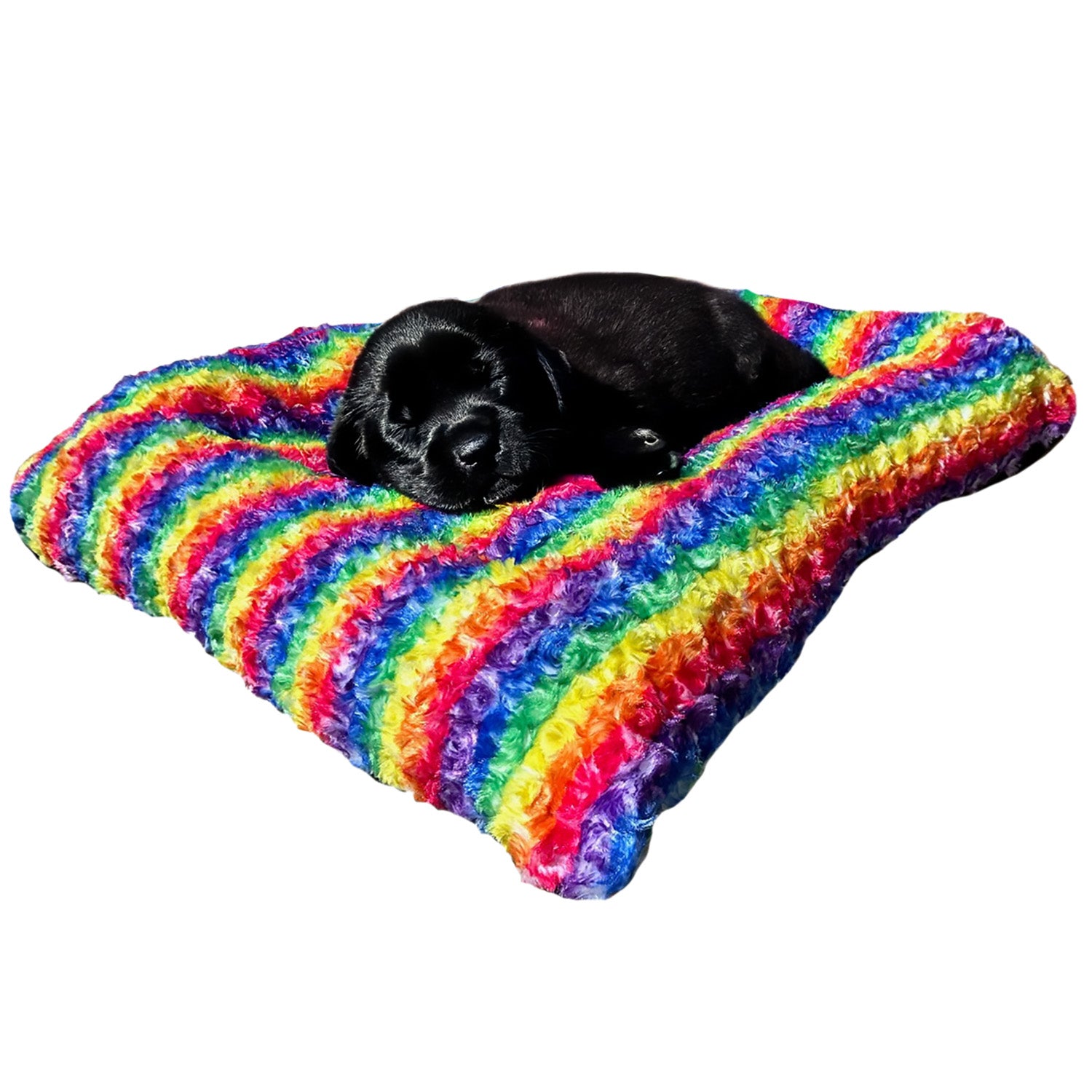 Furvana Cloud Rectangle Bolstered Dog Bed Soft Cozy Cushion
