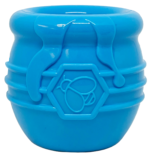 Honey Pot Dog Treat Dispenser Durable Rubber Enrichment Toy