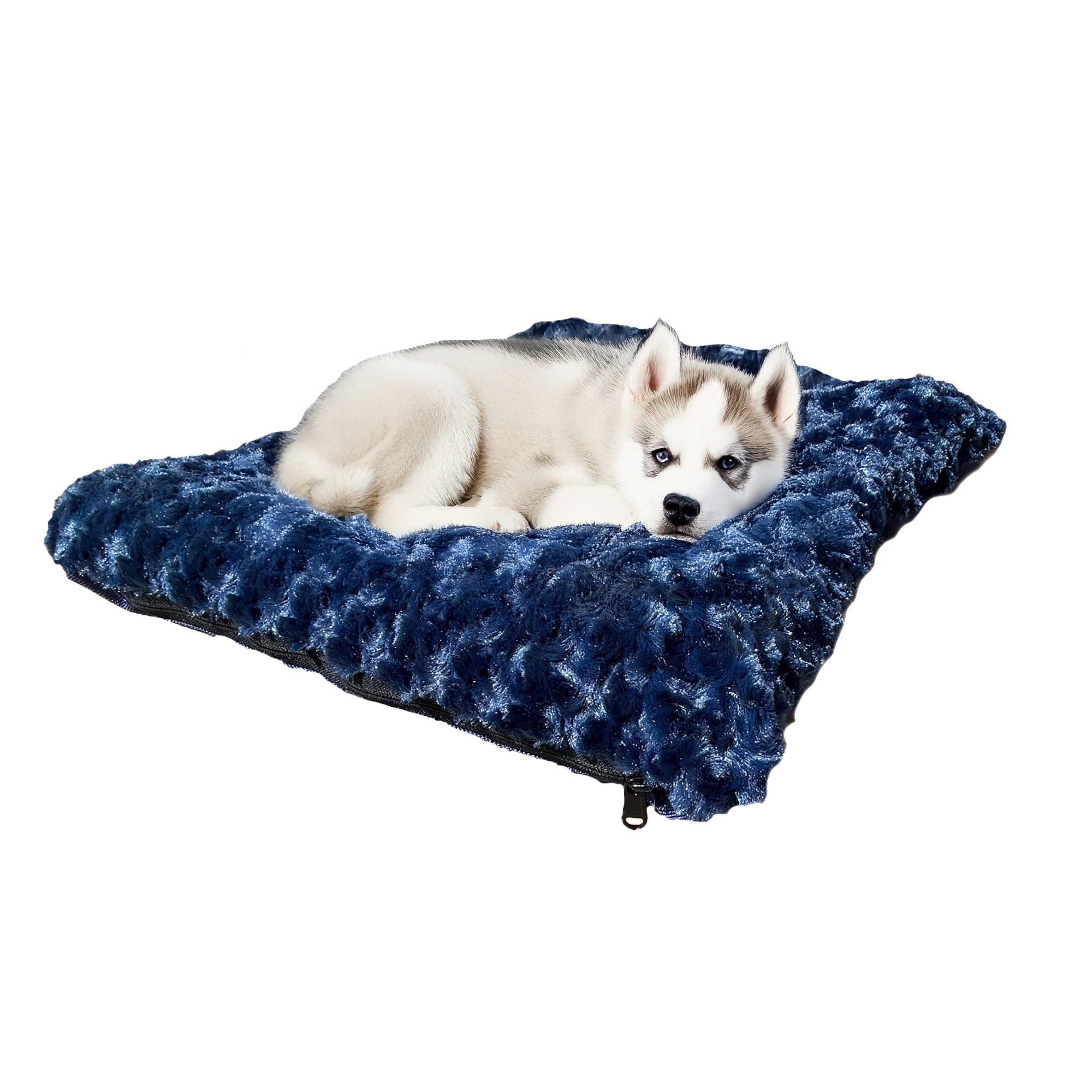 Furvana Cloud Rectangle Bolstered Dog Bed Soft Cozy Cushion