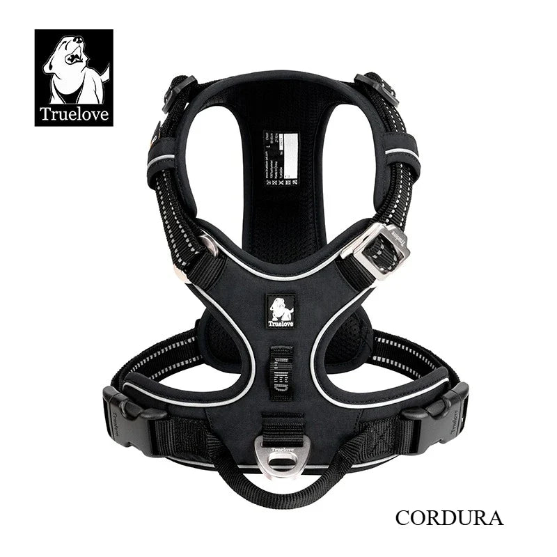 Truelove New Pet Harness Premium Anti Pull Reflective Light Up Nylon Breathable Adjustable Dog Harness Training Vest TLH5657