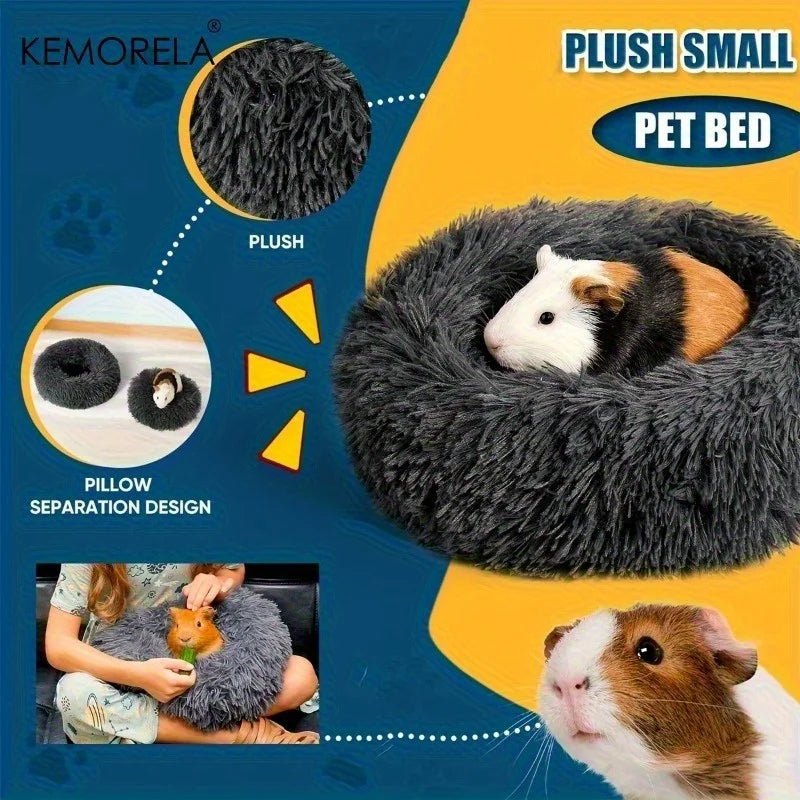 Ultra-Soft Plush Small Animal Nest Warm Hamster Sleeping Bed