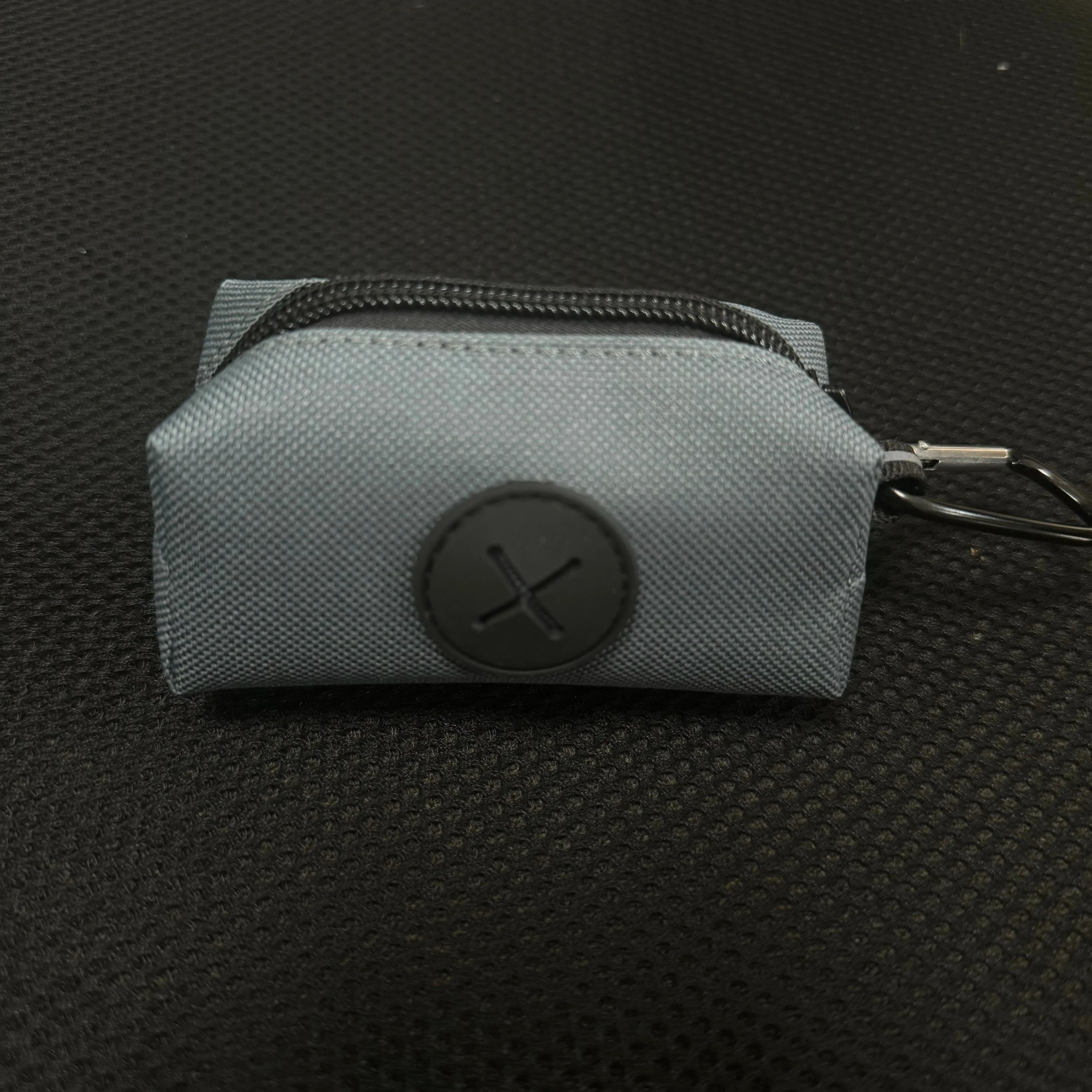 Canvas Dog Poop Bag Holder | Outdoor Pet Waste Bag Dispenser with Carabiner Clip