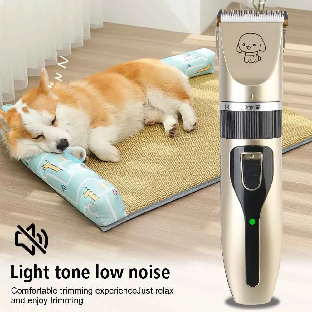Professional Cordless Pet Hair Clipper Grooming Trimmer Set Dogs Cats