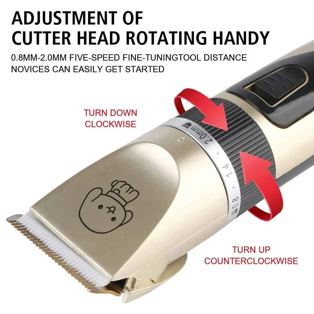 Professional Cordless Pet Hair Clipper Grooming Trimmer Set Dogs Cats