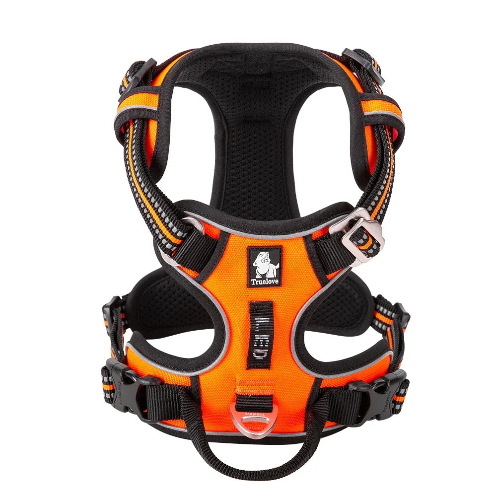 Truelove New Pet Harness Premium Anti Pull Reflective Light Up Nylon Breathable Adjustable Dog Harness Training Vest TLH5657