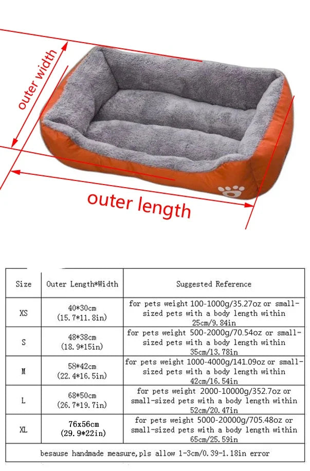 LAPLADOG Small Medium Dog Bed Cushion Luxury Pet Dogs Kennel House Puppy Cat bed 9 Colors Available Animals Supplies ZL374