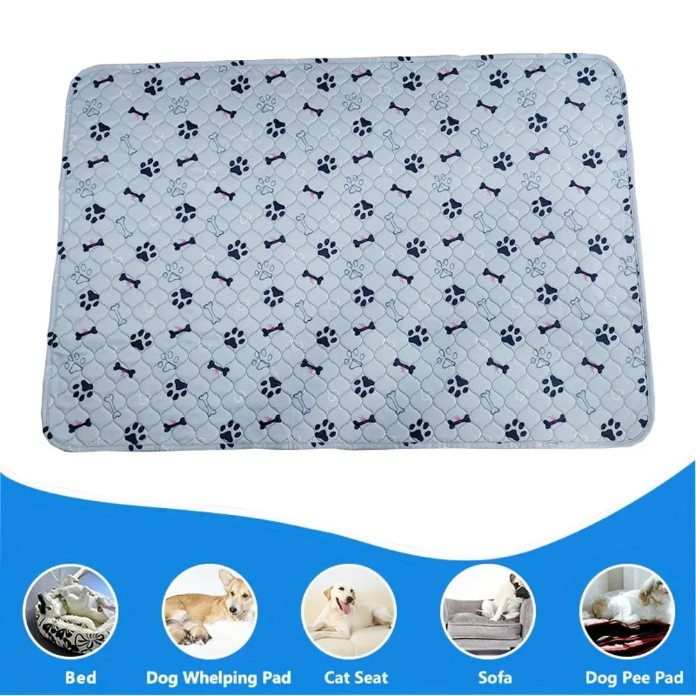 Washable Dog Urine Pad Reusable Anti Slip Pet Pee Pads Puppy Training Mat Pets Dog Cage Protective Pad  winter