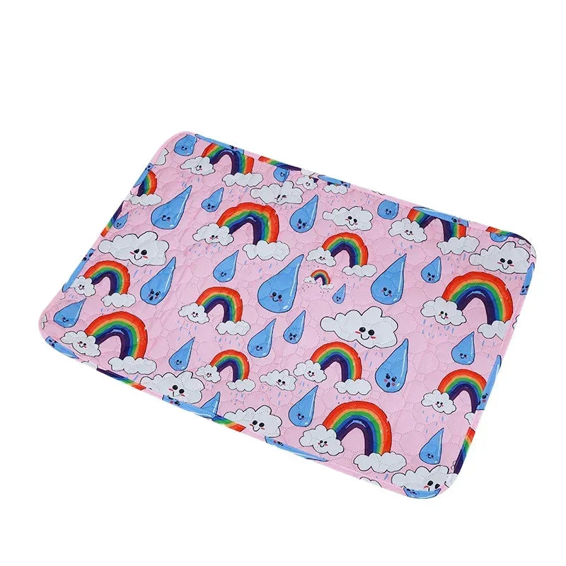 Pet Pee Pad Washable Pet Diaper Mat Reusable Mats for Dogs Dog Bed Urine Washable Dog Training Pad Four Seasons Pet Mat Cover