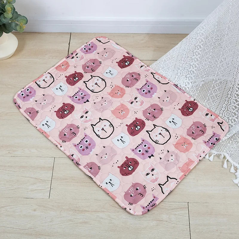Pet Pee Pad Washable Pet Diaper Mat Reusable Mats for Dogs Dog Bed Urine Washable Dog Training Pad Four Seasons Pet Mat Cover