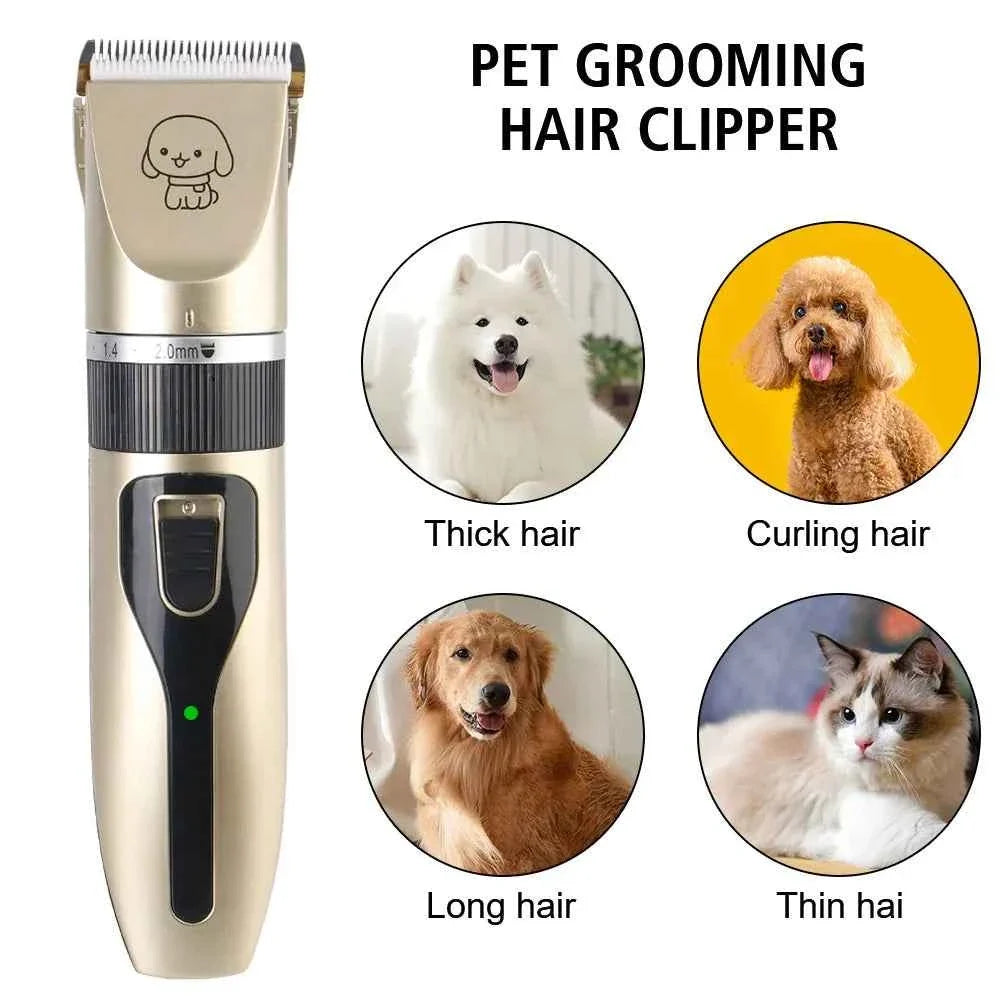 Professional Cordless Pet Hair Clipper Grooming Trimmer Set Dogs Cats