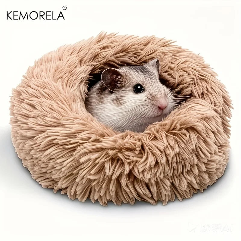 Ultra-Soft Plush Small Animal Nest Warm Hamster Sleeping Bed