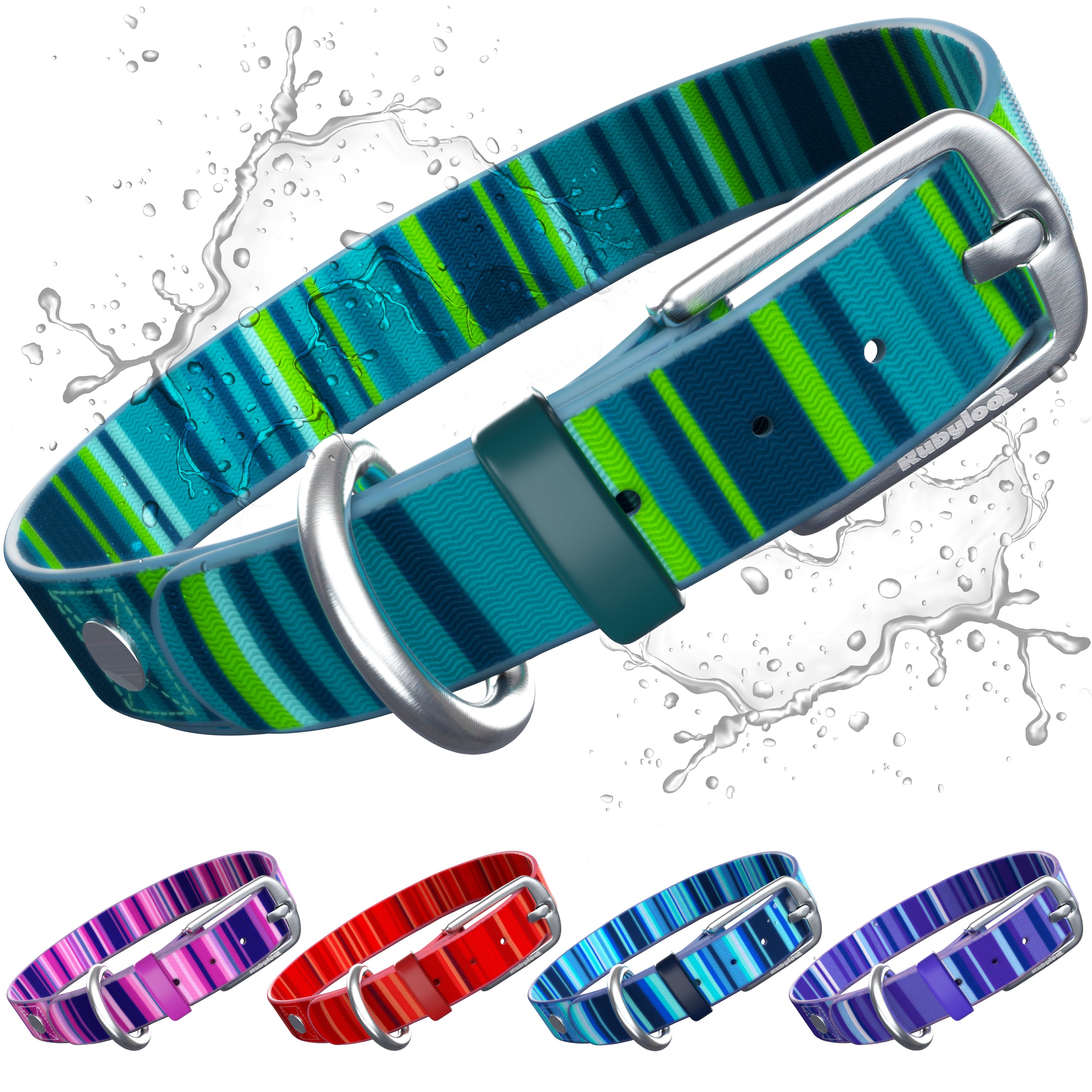 Waterproof Washable Dog Collar Stink-Proof Durable Adjustable Pet