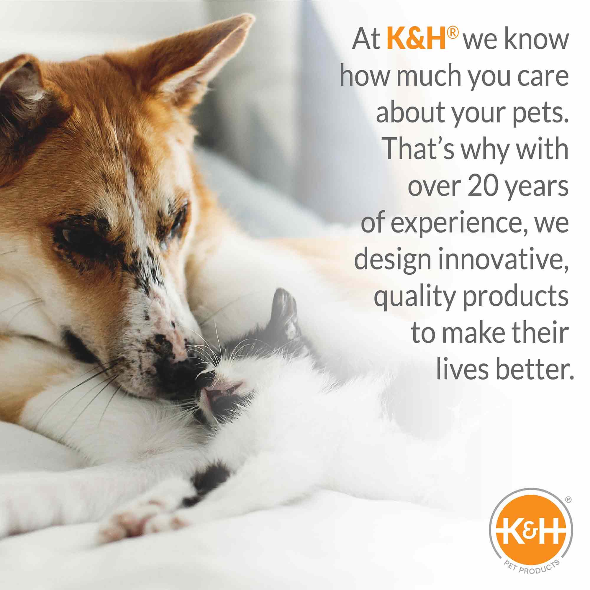 K&H Original Bolster Elevated Pet Cot Bed for Dogs Cats
