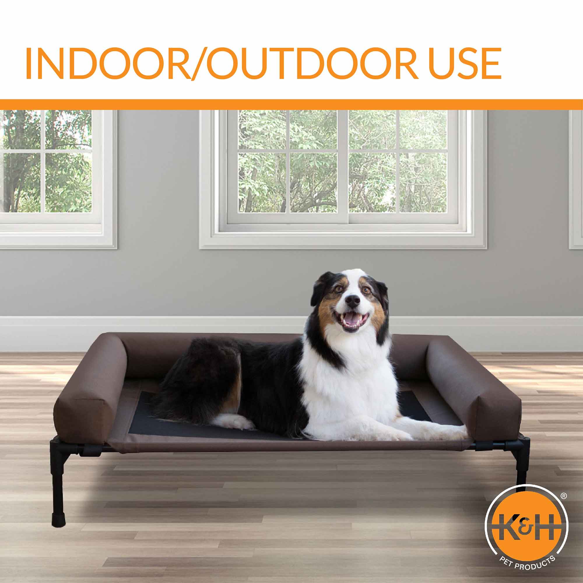 K&H Original Bolster Elevated Pet Cot Bed for Dogs Cats