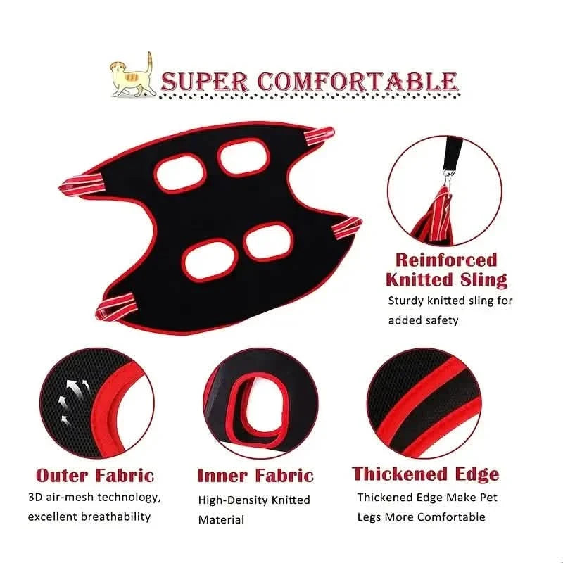 Pet Grooming Hammock for Dogs Cats Nail Clipping Bathing Care