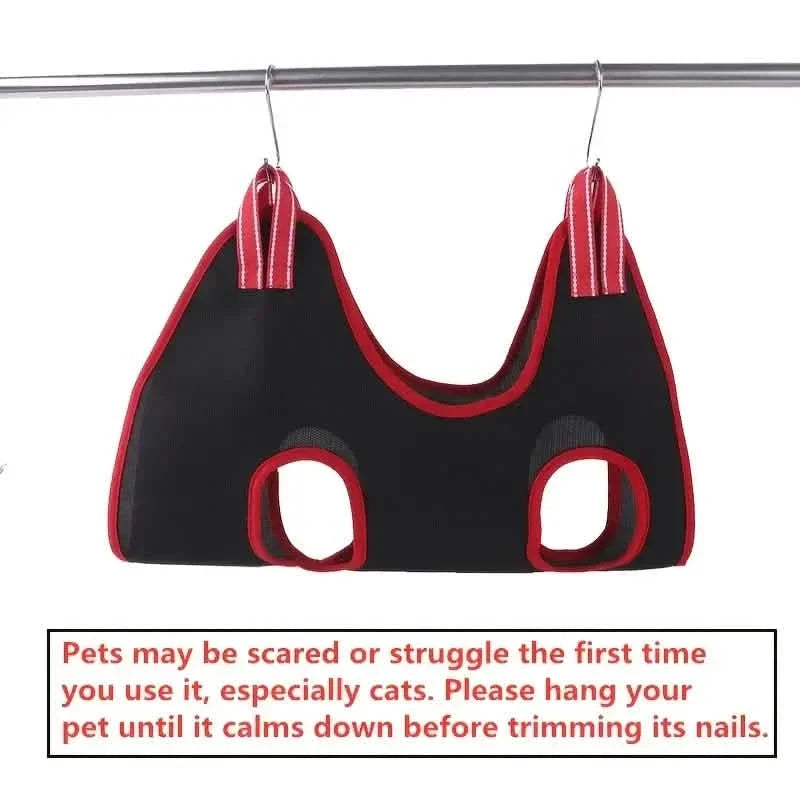 Pet Grooming Hammock for Dogs Cats Nail Clipping Bathing Care