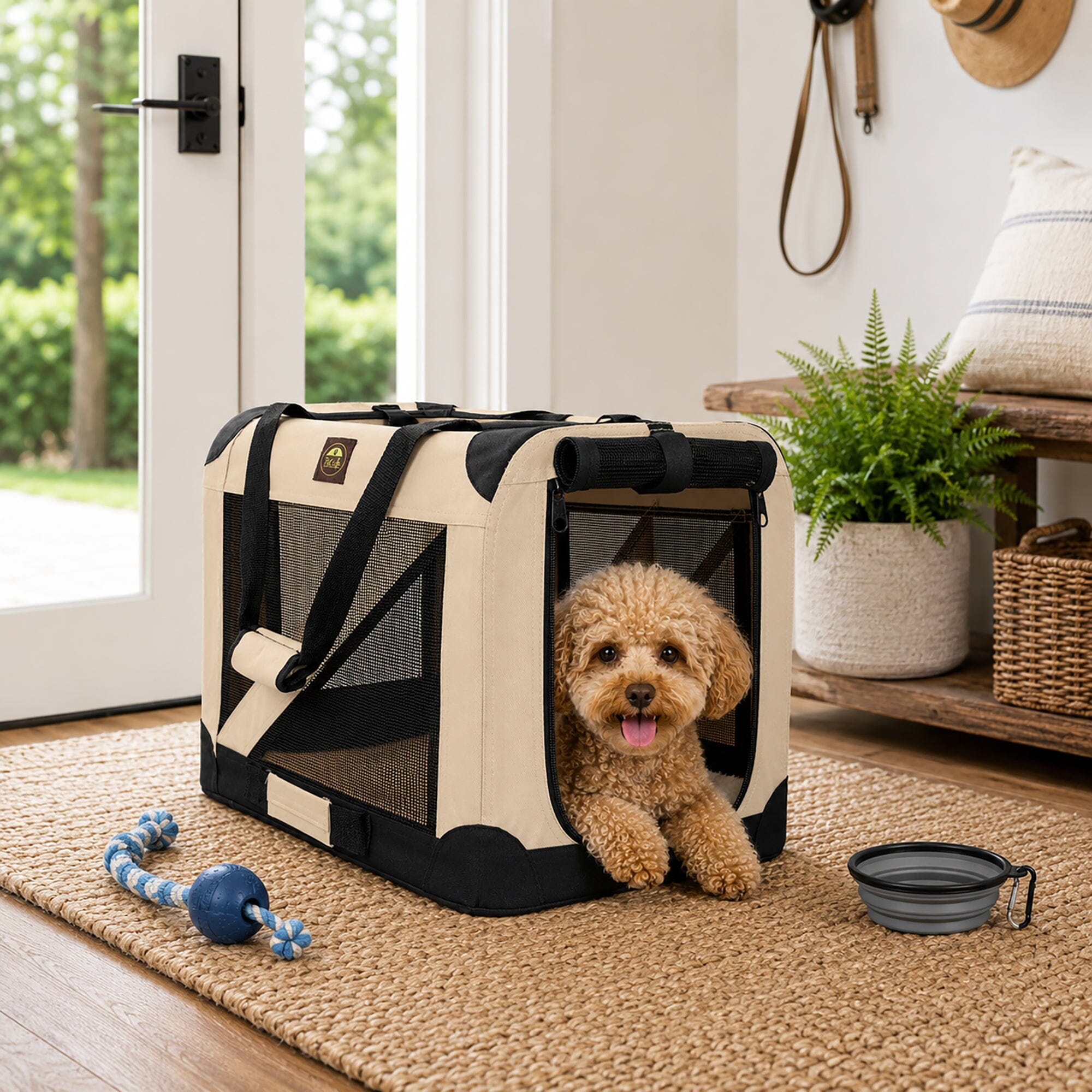 360° Vista View Folding Soft Metal Frame Pet Dog Carrier