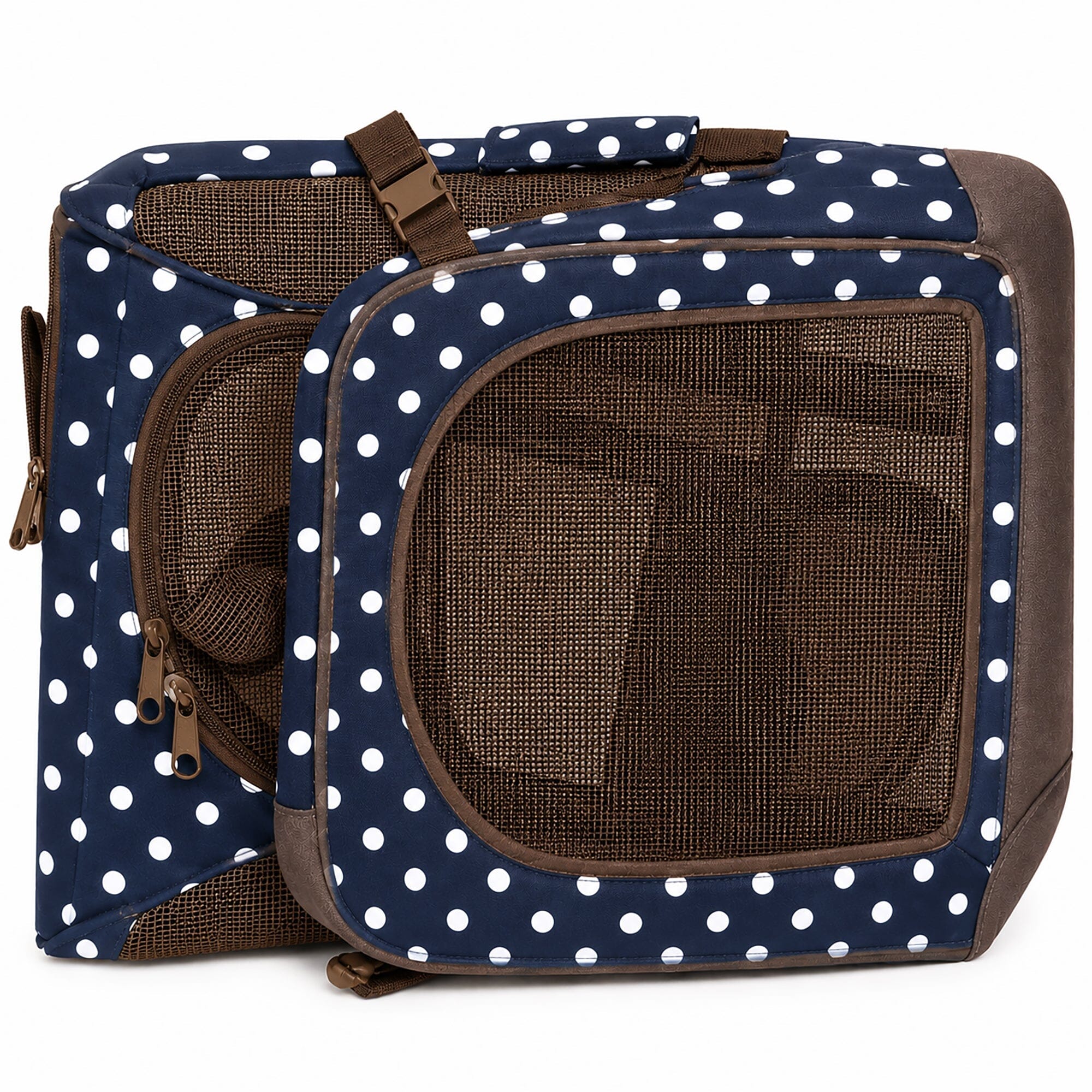 360° Vista View Folding Soft Metal Frame Pet Dog Carrier