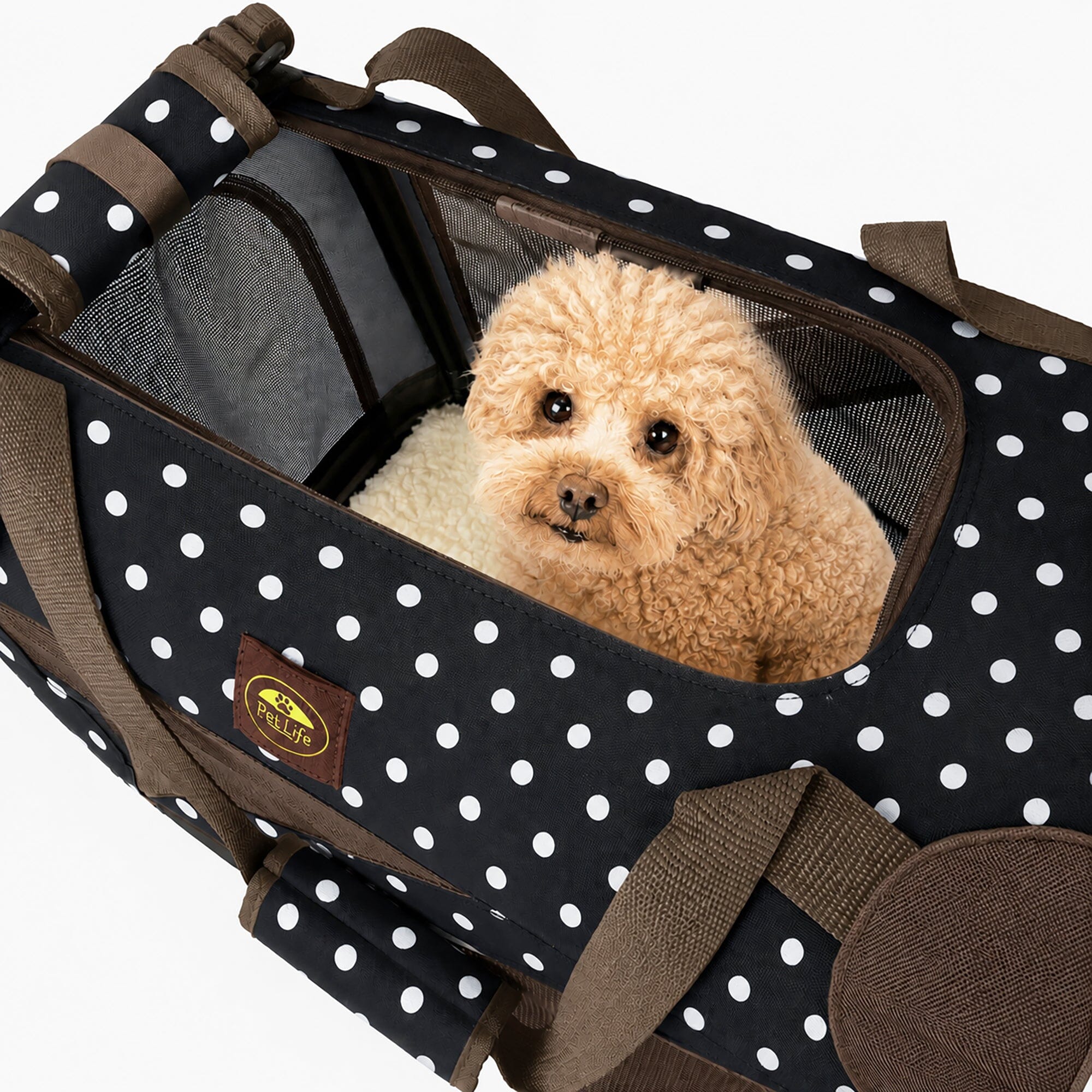 360° Vista View Folding Soft Metal Frame Pet Dog Carrier