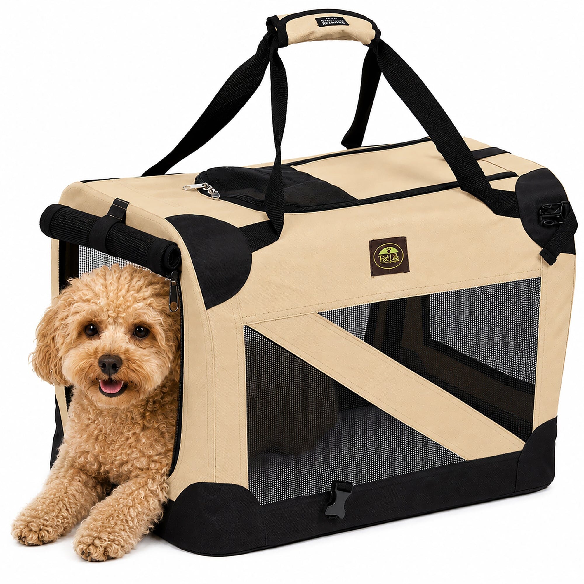 360° Vista View Folding Soft Metal Frame Pet Dog Carrier