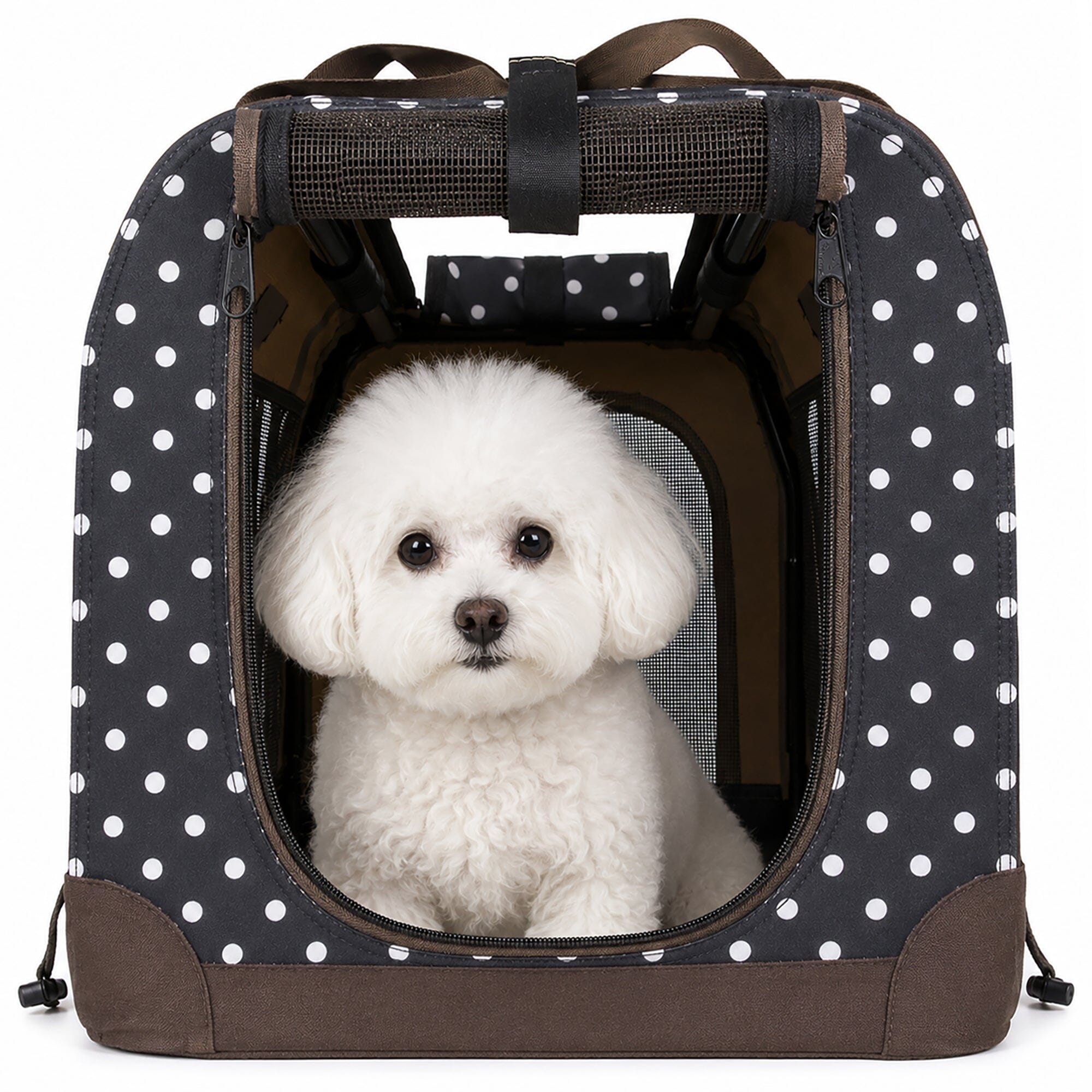360° Vista View Folding Soft Metal Frame Pet Dog Carrier