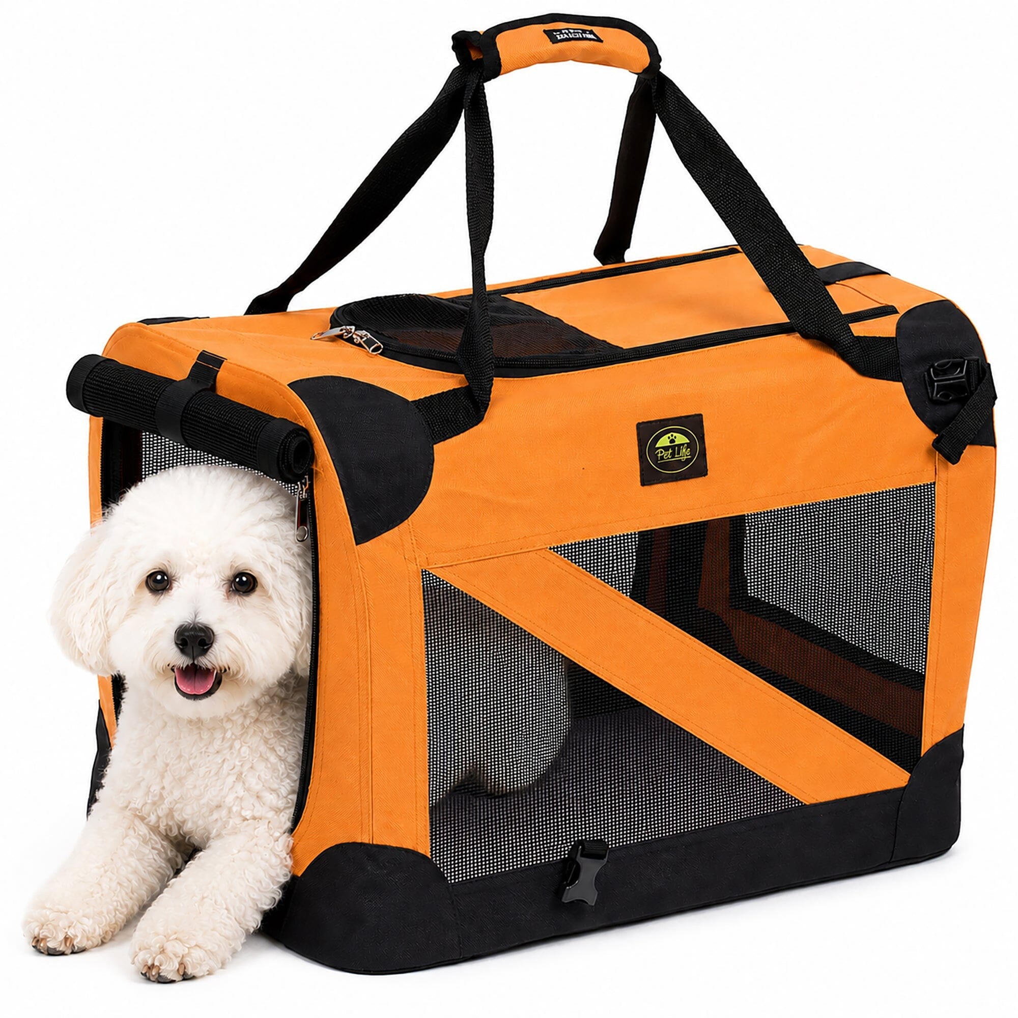 360° Vista View Folding Soft Metal Frame Pet Dog Carrier