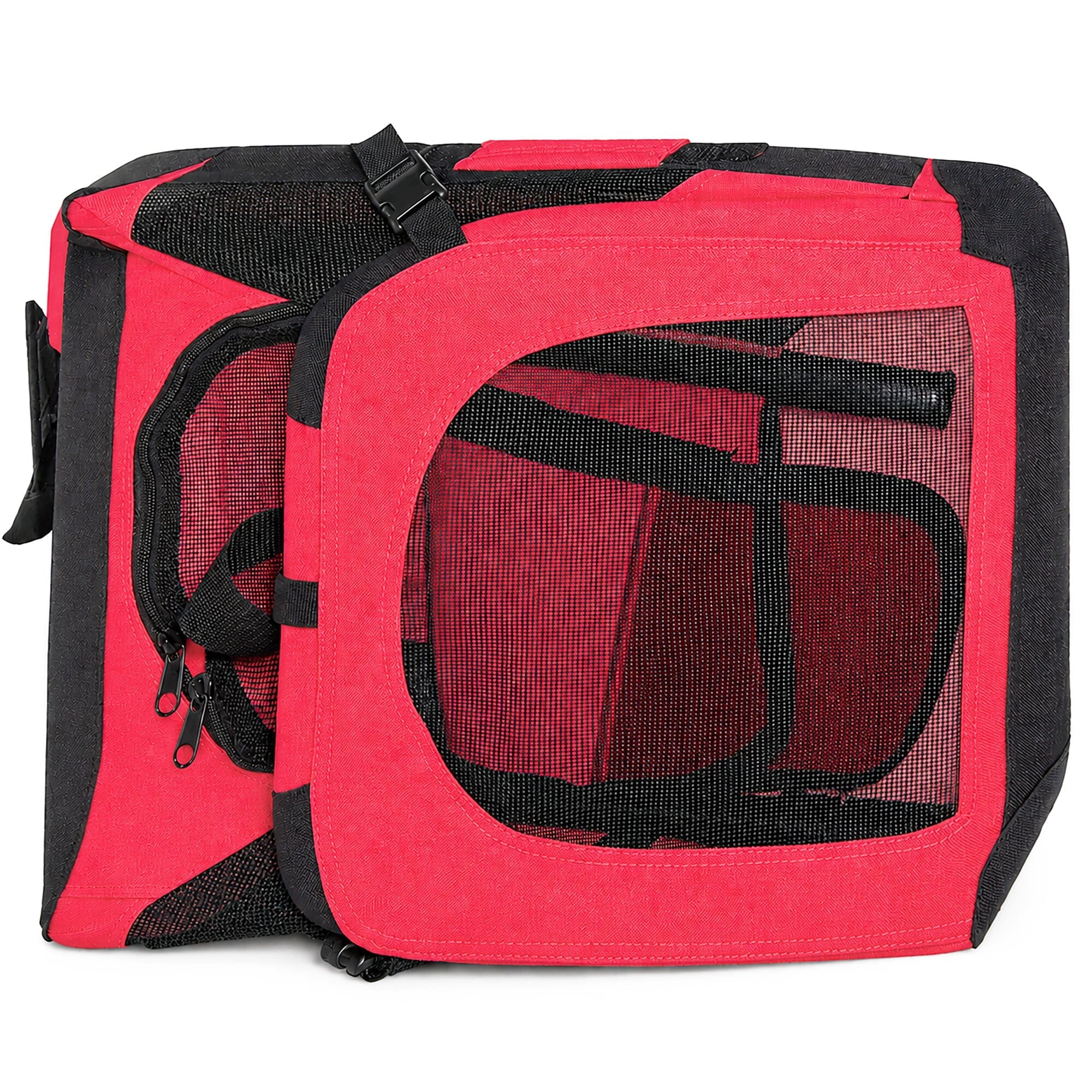 Deluxe 360° Vista View Folding Soft Pet Dog Crate Carrier