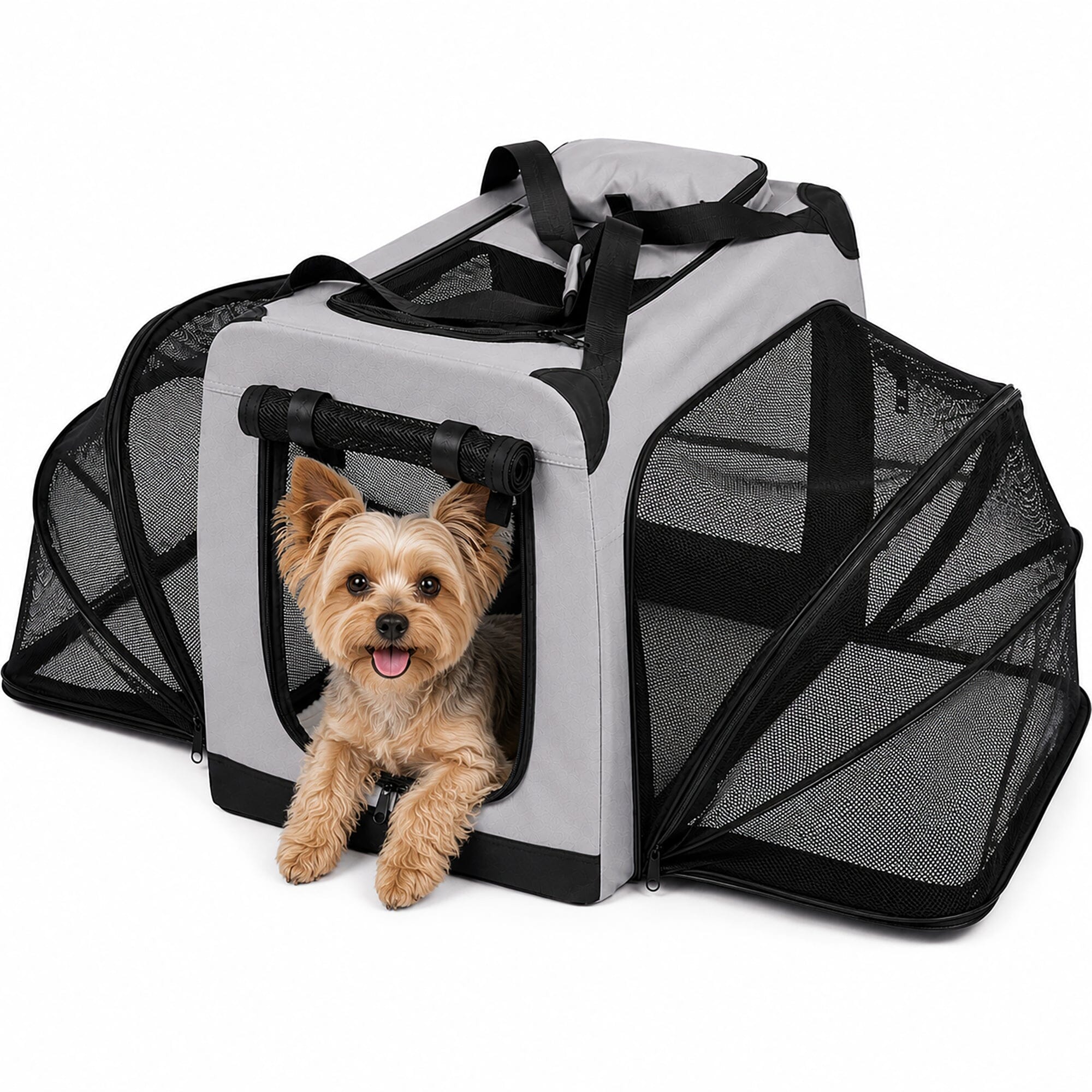 Hounda Accordion Collapsible Expandable Soft Pet Dog Crate