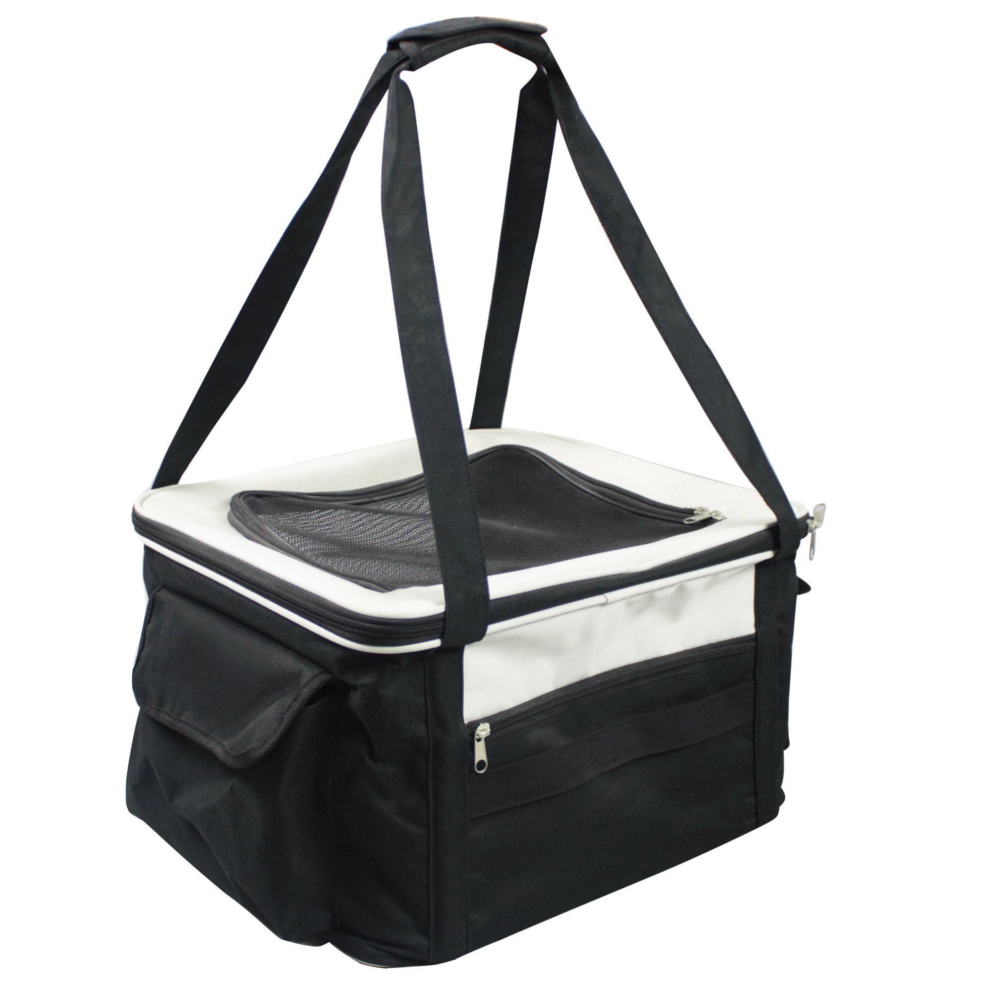 Lightweight Collapsible Wire Folding Pet Dog Car Seat Carrier