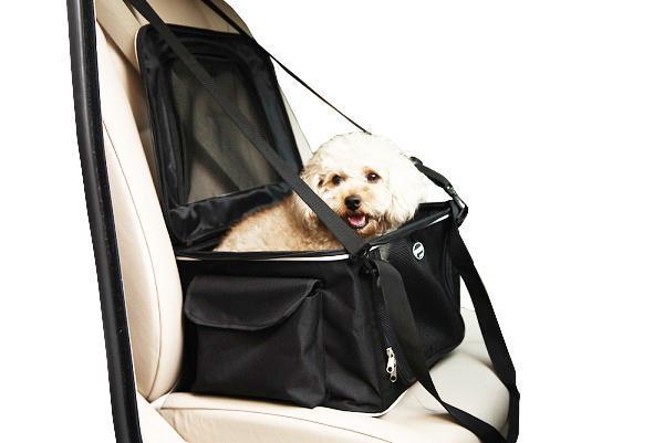 Lightweight Collapsible Wire Folding Pet Dog Car Seat Carrier