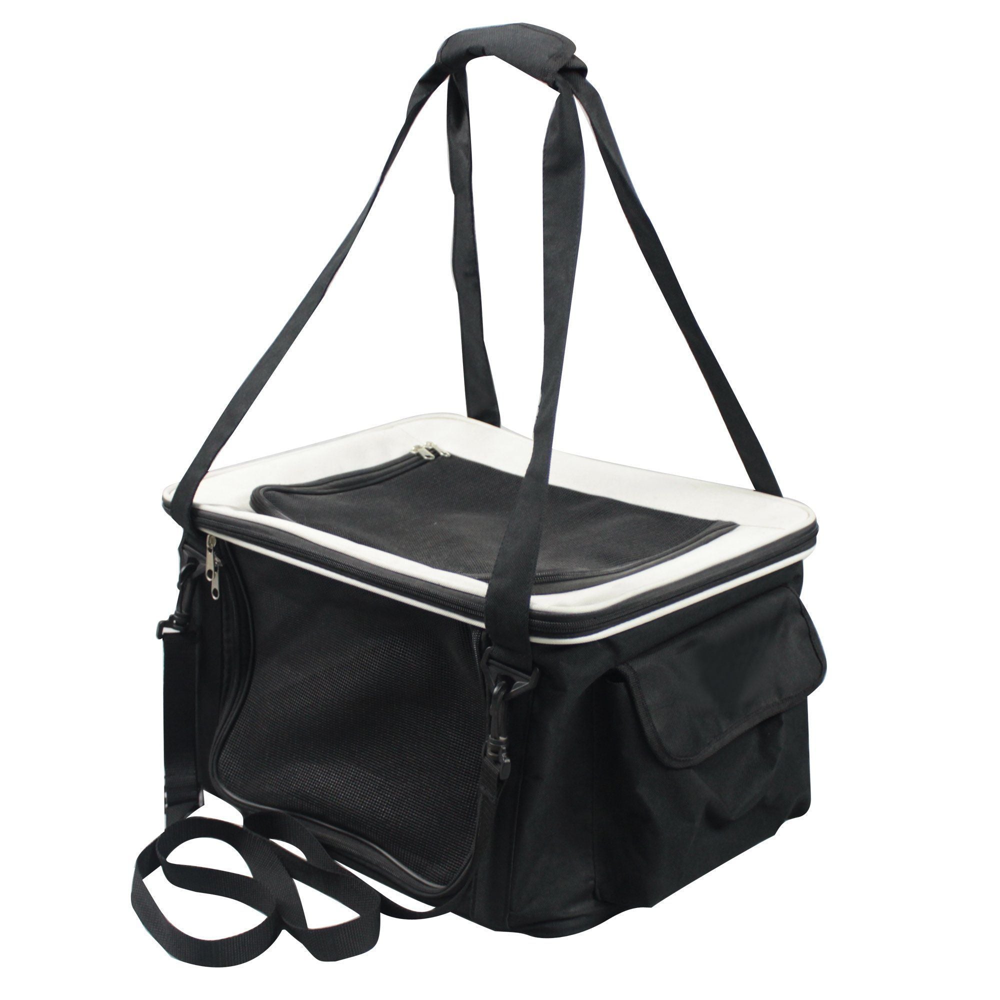 Lightweight Collapsible Wire Folding Pet Dog Car Seat Carrier