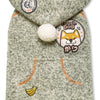 Touchdog ® Hippie Embellished Sleeveless Pompom Hooded Fashion Dog Sweater